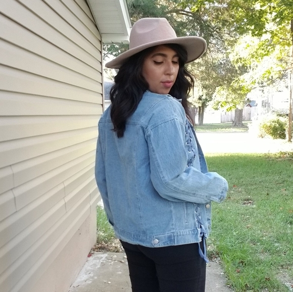 𝙇𝘼𝙎𝙏 𝙊𝙉𝙀 | CROSS MY HEART DENIM BLUE JACKET - Picture 9 of 11